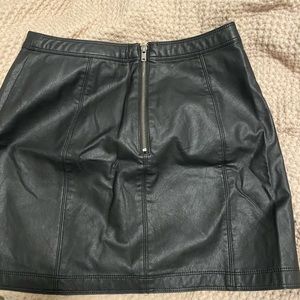 Abercrombie leather skirt!